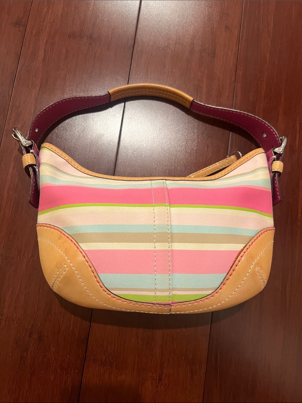 Vintage Coach Y2K Soho Hampton Striped Purse - Picture 3 of 12